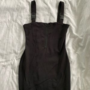 Motel Rocks Black Buckle Dress